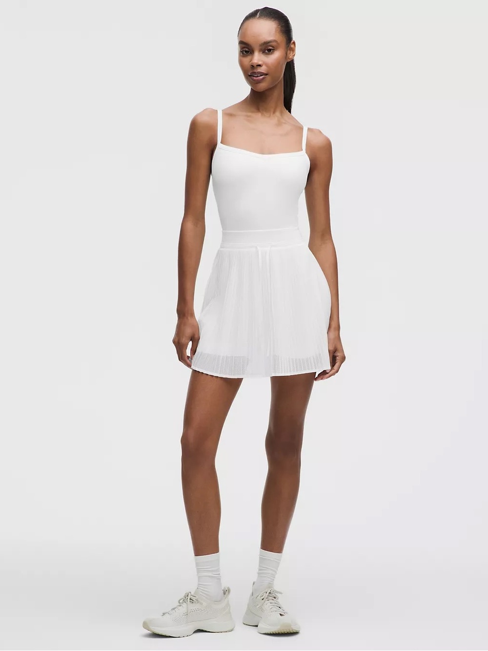 Lululemon Ace Advantage Cutout Tennis Dress White Size Large NWT